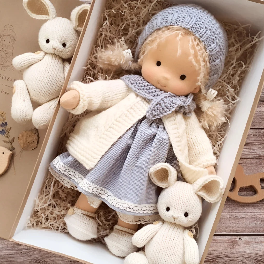 Toddler Cuddly Doll Hypoallergenic Cotton & Wool Stuffing