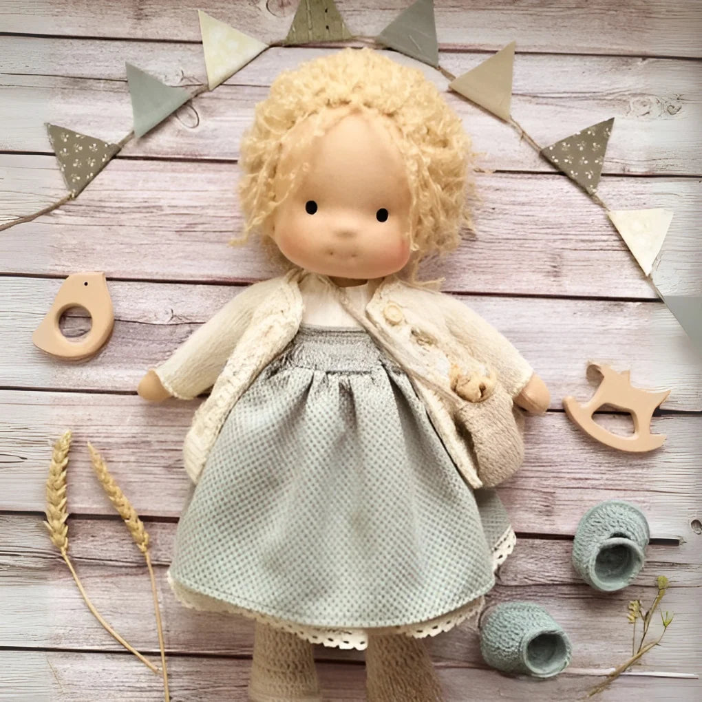 Toddler Cuddly Doll Hypoallergenic Cotton & Wool Stuffing