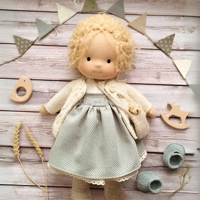 Toddler Cuddly Doll Hypoallergenic Cotton & Wool Stuffing