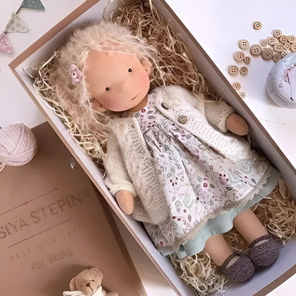 Toddler Cuddly Doll Hypoallergenic Cotton & Wool Stuffing