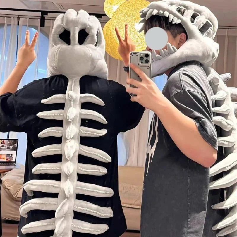 Toddler Dinosaur Costume Plush Skull & Spine