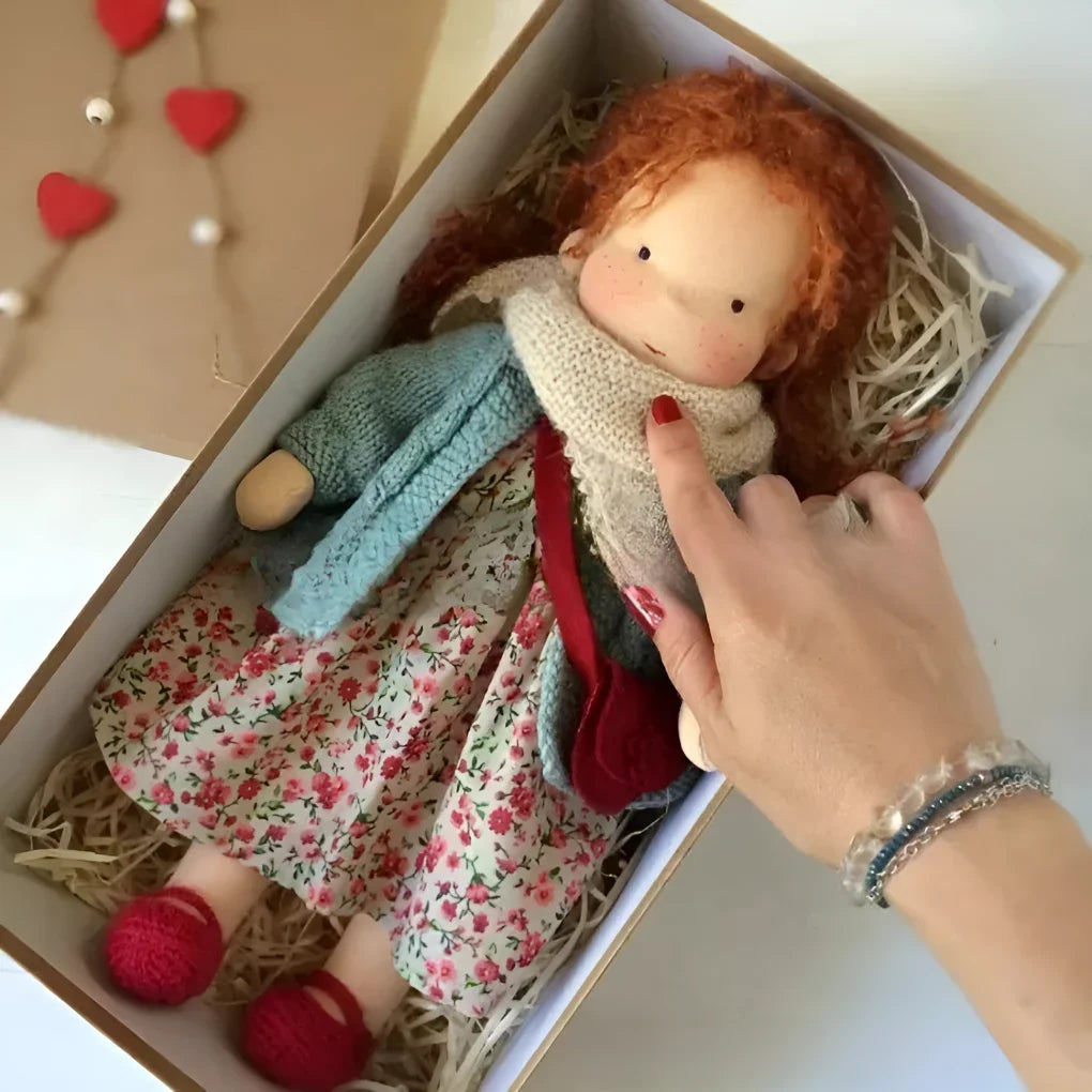 Toddler Doll Hypoallergenic Cotton Wool Stuffing Neutral Face Design
