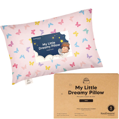 Toddler Pillow Cotton 9 x 13 Inch Machine-Washable Pillowcase Included