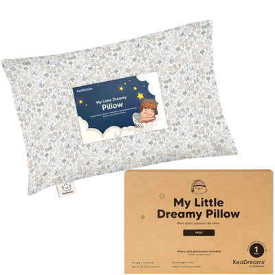 Toddler Pillow Cotton 9 x 13 Inch Machine-Washable Pillowcase Included
