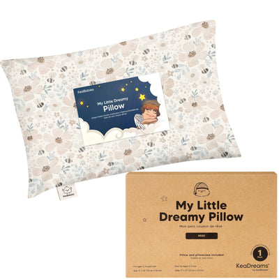 Toddler Pillow Cotton 9 x 13 Inch Machine-Washable Pillowcase Included