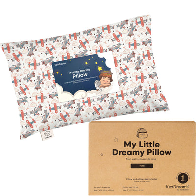 Toddler Pillow Cotton 9 x 13 Inch Machine-Washable Pillowcase Included
