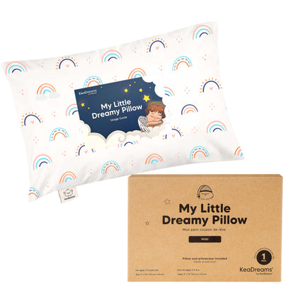 Toddler Pillow Cotton 9 x 13 Inch Machine-Washable Pillowcase Included
