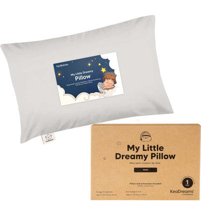 Toddler Pillow Cotton 9 x 13 Inch Machine-Washable Pillowcase Included