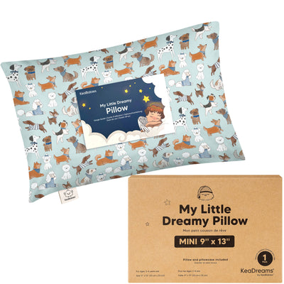 Toddler Pillow Cotton 9 x 13 Inch Machine-Washable Pillowcase Included