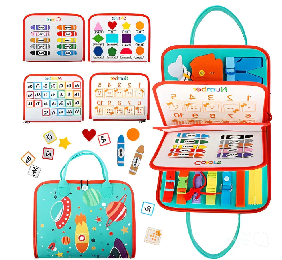 Toddler Sensory Board Screen-Free Portable Travel Toy