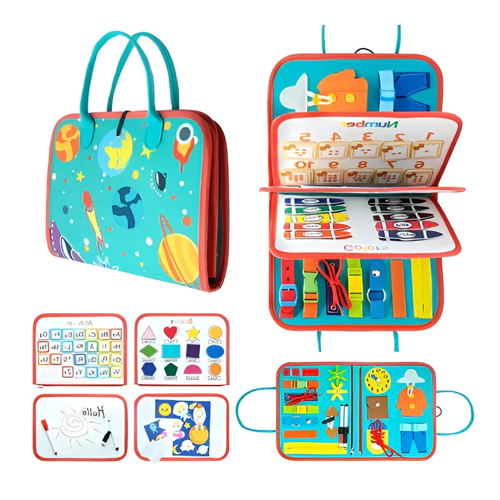 Toddler Sensory Board Screen-Free Portable Travel Toy