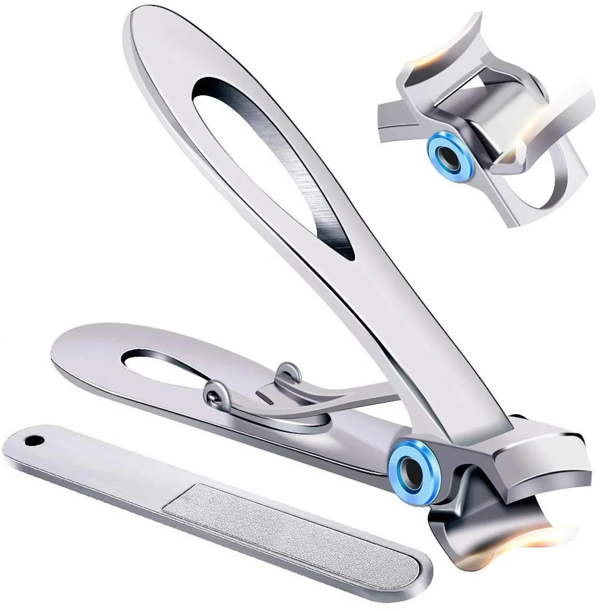 Toenail Clipper Extra-Wide Jaw Ergonomic Grip for Thick Nails