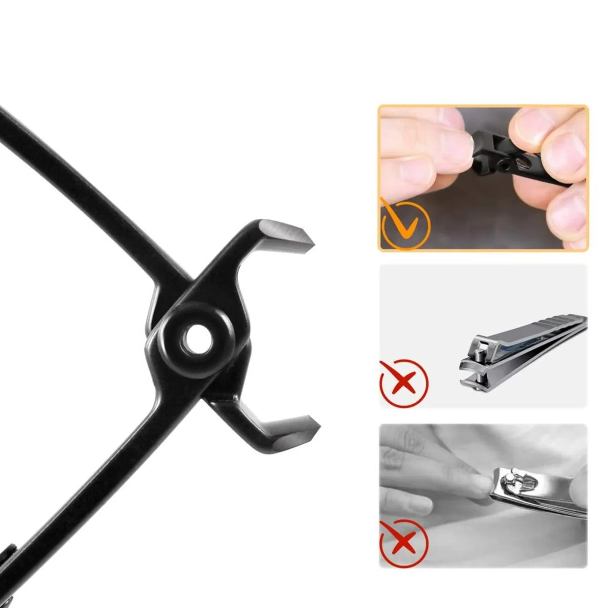 Toenail Clipper Extra-Wide Jaw Ergonomic Grip for Thick Nails
