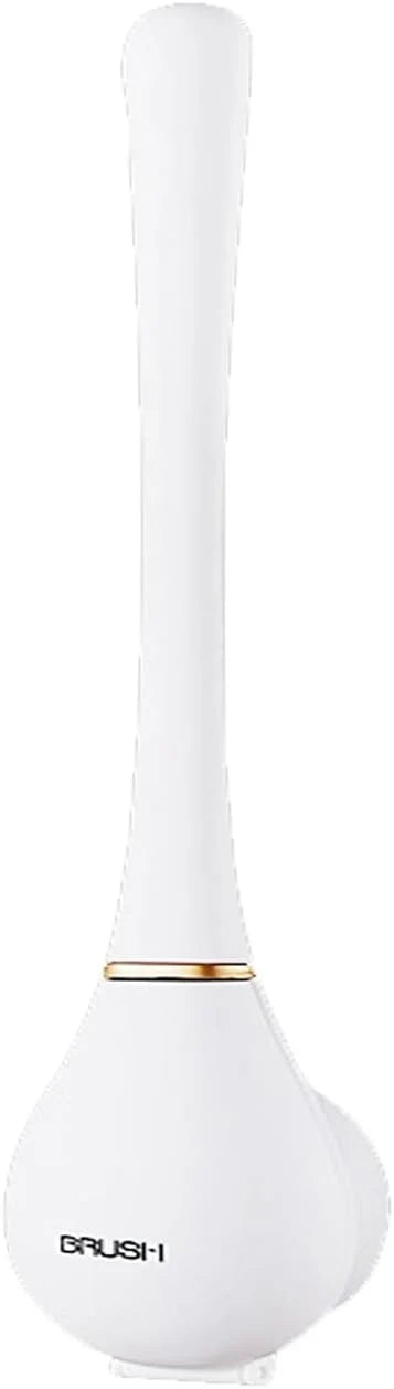 Toilet Brush Removable Head Ergonomic Handle No-Drill Mount