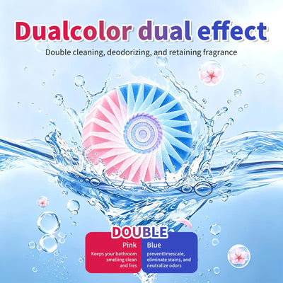 Toilet Cistern Tablets Dual-Action Bicolor Phosphate-Free & Septic-Safe