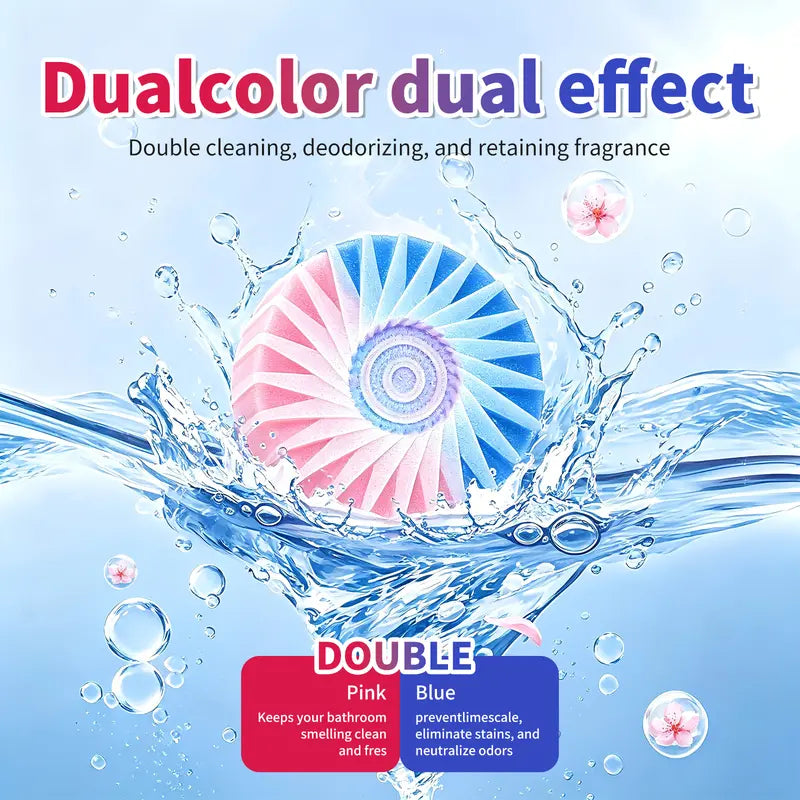 Toilet Cistern Tablets Dual-Action Bicolor Phosphate-Free & Septic-Safe