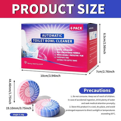 Toilet Cistern Tablets Dual-Action Bicolor Phosphate-Free & Septic-Safe