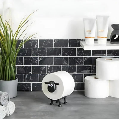 Toilet Paper Holder Sheep Design Compact & Space-Saving 3-Pack