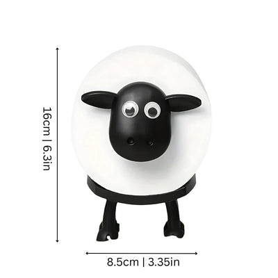 Toilet Paper Holder Sheep Design Compact & Space-Saving 3-Pack