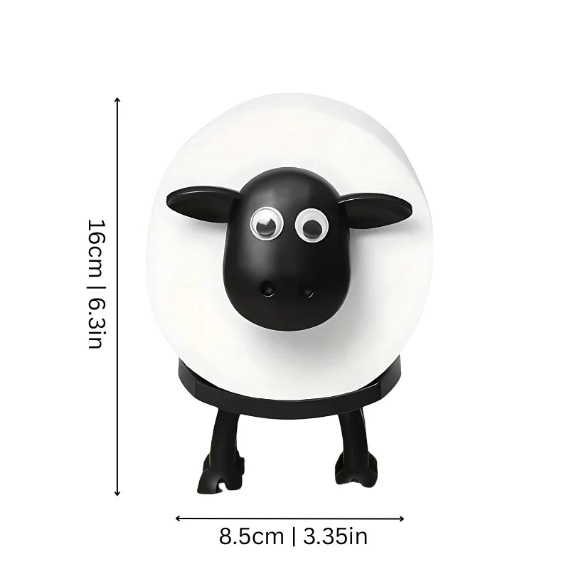 Toilet Paper Holder Sheep Design Compact & Space-Saving 3-Pack