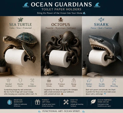 Toilet Paper Holder Wall-Mount Resin Marine Design