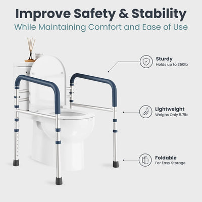 Toilet Safety Frame Adjustable Height & Width
