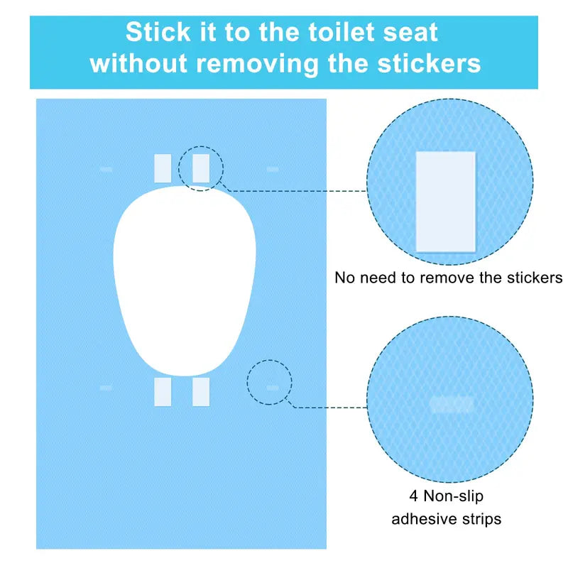 Toilet Seat Covers Disposable XL Individually Wrapped