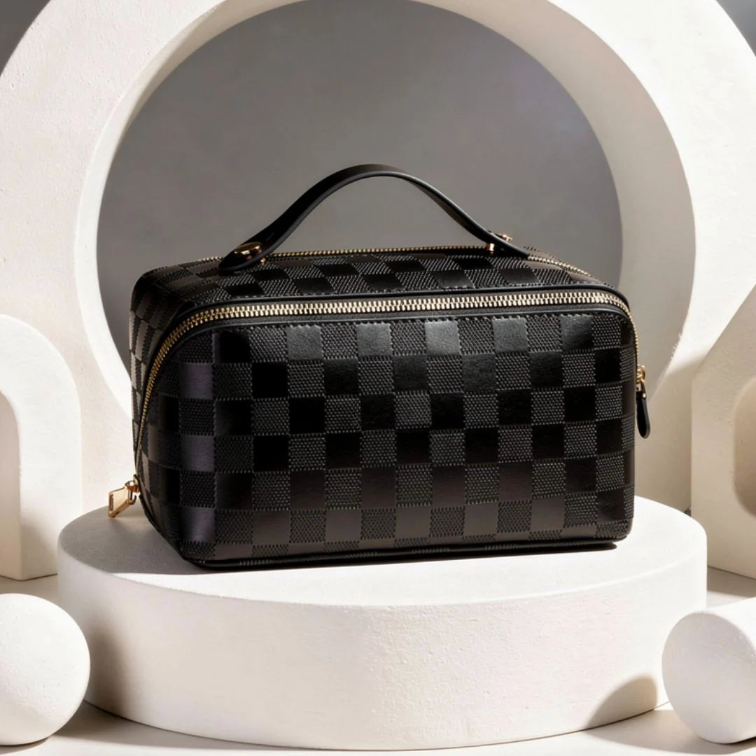 Toiletry Bag Wide-Zip Opening & Top Handle