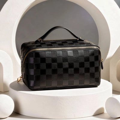 Toiletry Bag Wide-Zip Opening & Top Handle