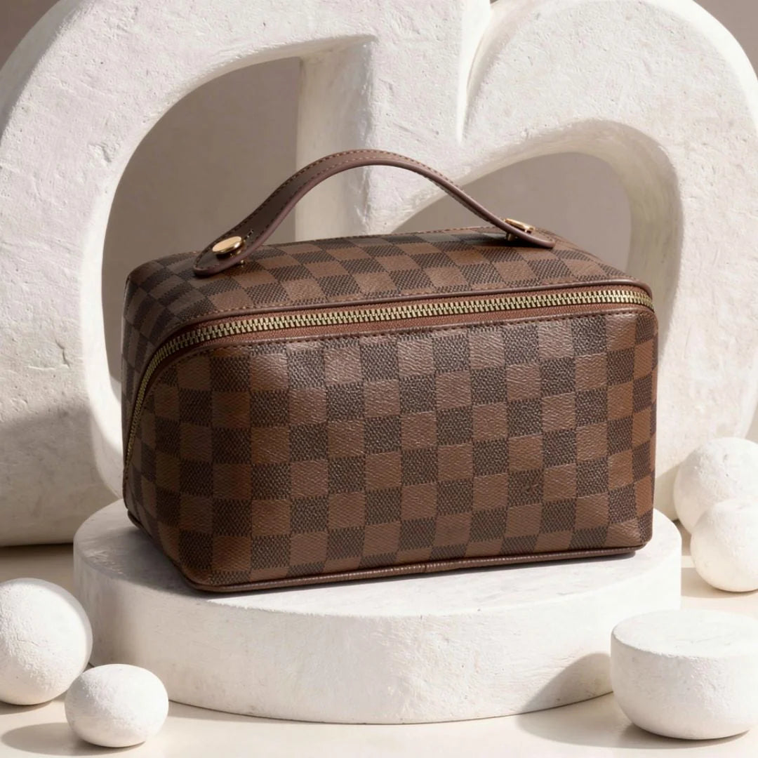 Toiletry Bag Wide-Zip Opening & Top Handle