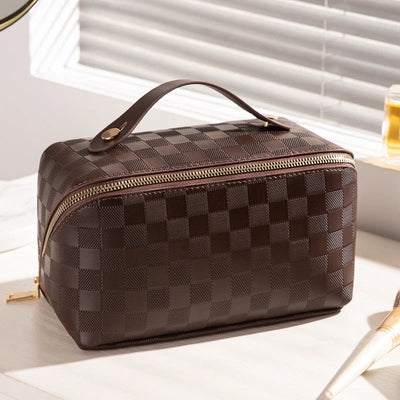 Toiletry Bag Wide-Zip Opening & Top Handle
