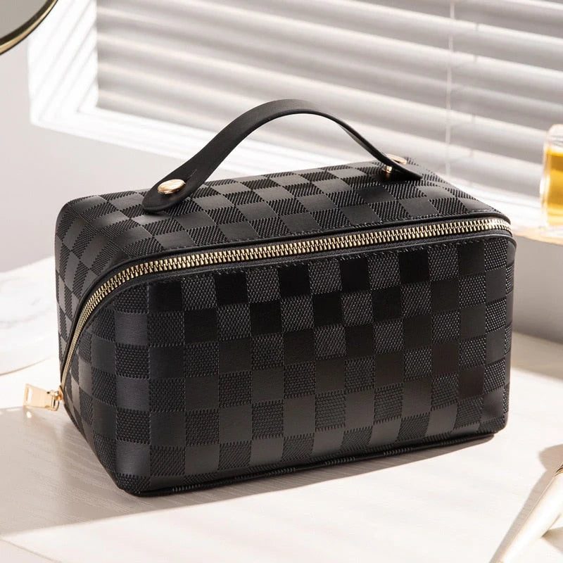 Toiletry Bag Wide-Zip Opening & Top Handle