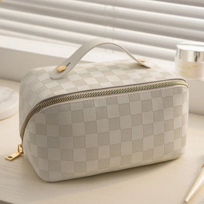 Toiletry Bag Wide-Zip Opening & Top Handle