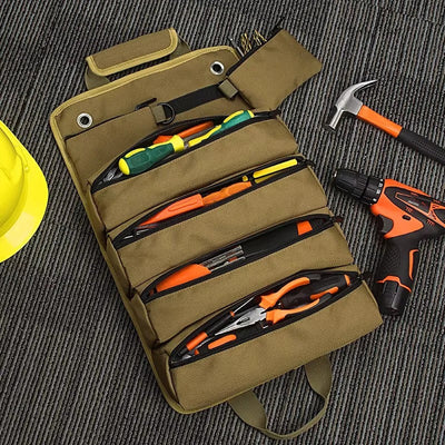 Tool Organizer Roll-Up Quick-Access Removable Pockets