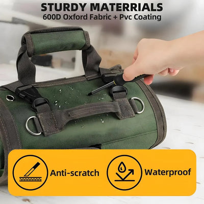 Tool Organizer Roll-Up Quick-Access Removable Pockets