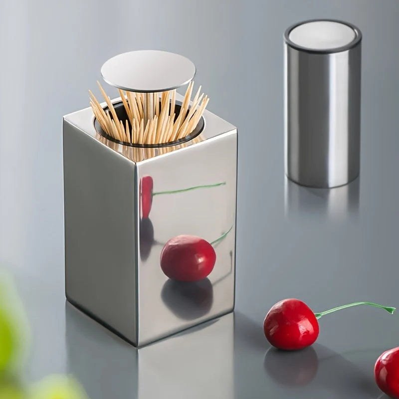 Toothpick Dispenser Push-Top Hygienic Single Dispense