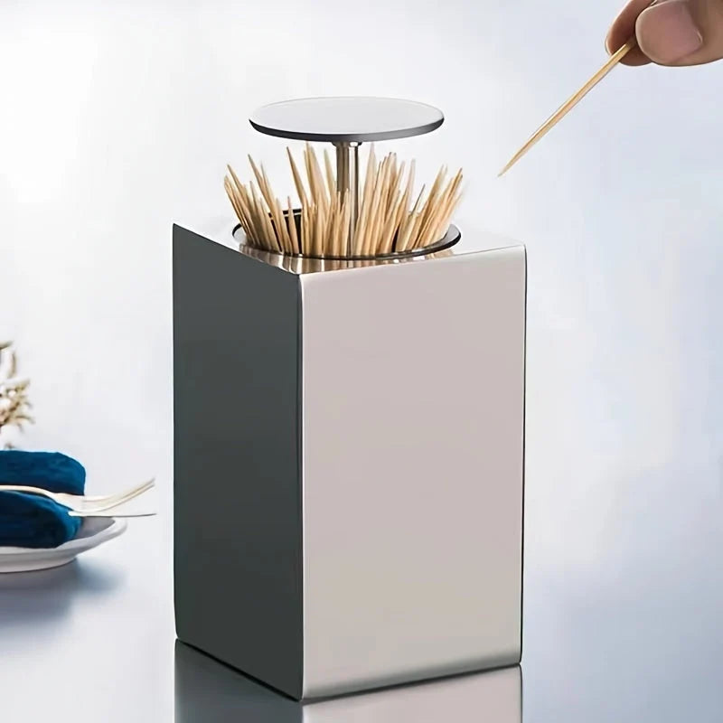 Toothpick Dispenser Push-Top Hygienic Single Dispense
