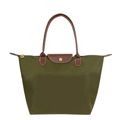 Top-Handle Bag Structured Reinforced Handle Multi-Compartment