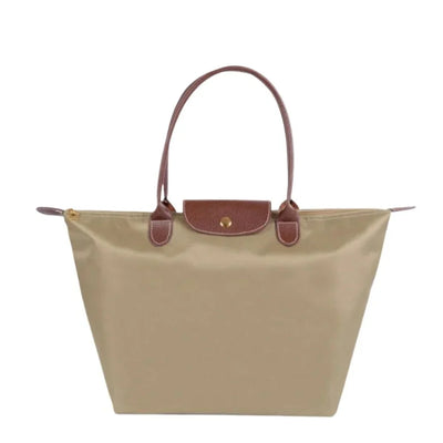 Top-Handle Bag Structured Reinforced Handle Multi-Compartment