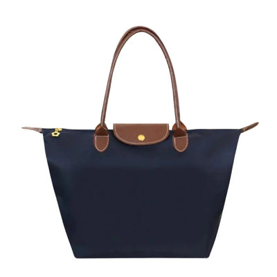 Top-Handle Bag Structured Reinforced Handle Multi-Compartment