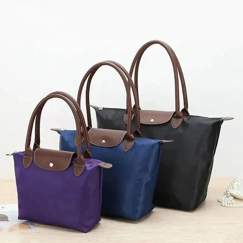 Top-Handle Bag Structured Reinforced Handle Multi-Compartment