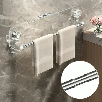 Towel Holder Telescopic Adjustable Suction Cup Mount
