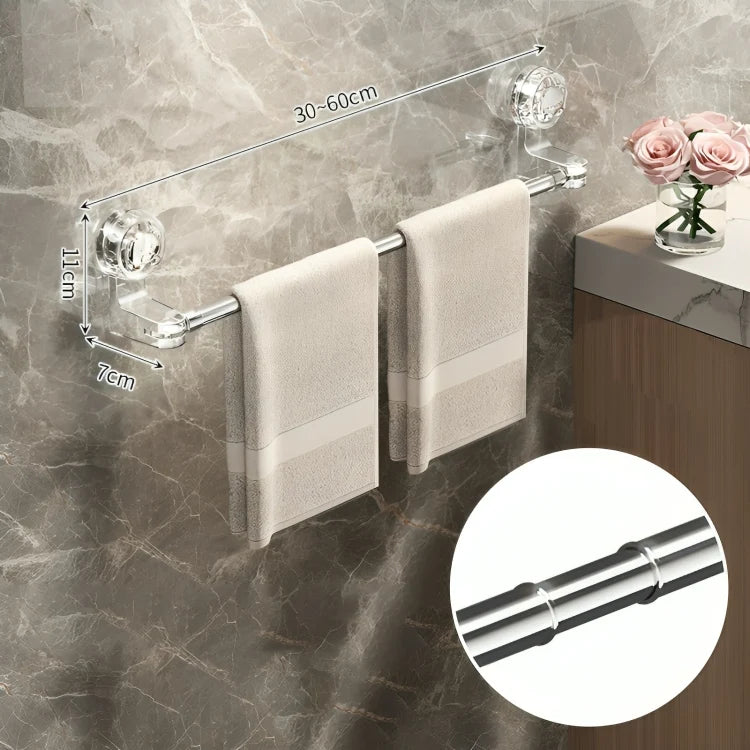 Towel Holder Telescopic Adjustable Suction Cup Mount