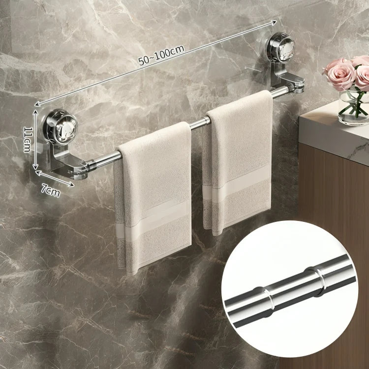 Towel Holder Telescopic Adjustable Suction Cup Mount