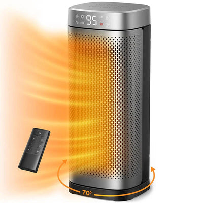 Tower Space Heater 1500W 70° Oscillation Remote & Touch Control