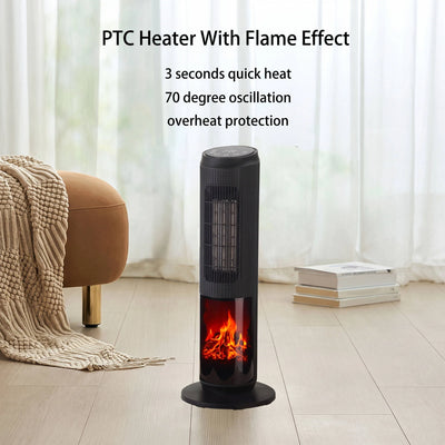 Tower Space Heater Ceramic 70-Degree Oscillation Remote Control