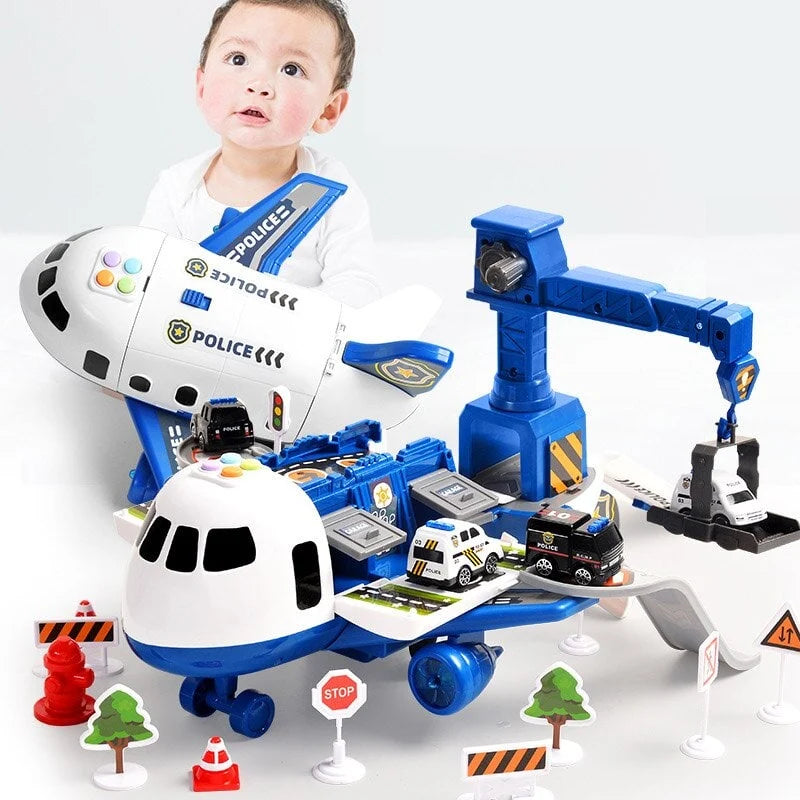 Toy Airplane Playset Light-Up Engines & Sound Effects
