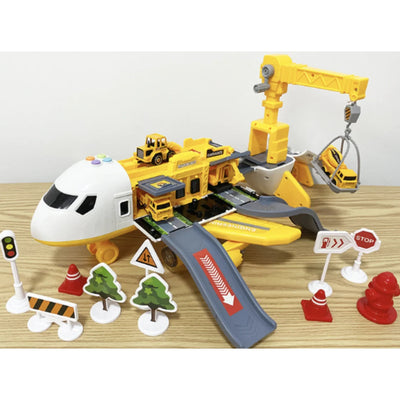 Toy Airplane Playset Light-Up Engines & Sound Effects