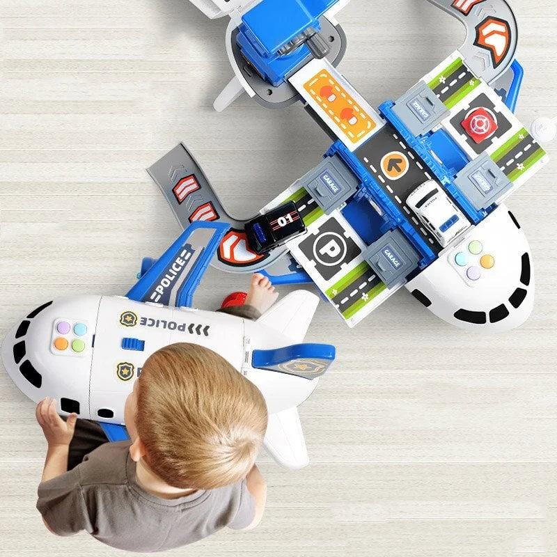 Toy Airplane Playset Light-Up Engines & Sound Effects