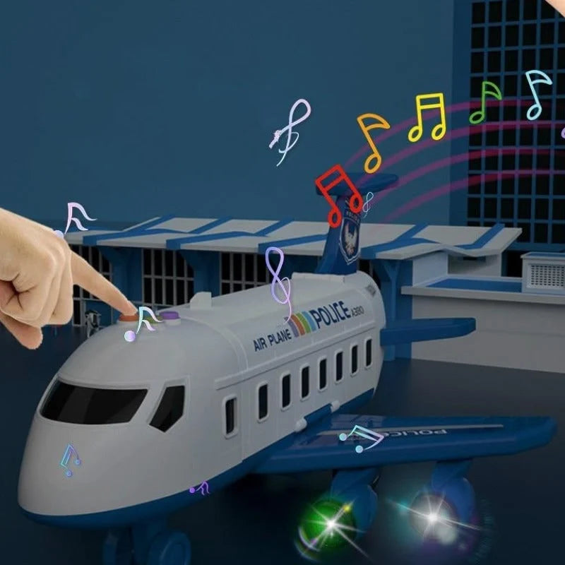 Toy Airplane Playset Light-Up Engines & Sound Effects